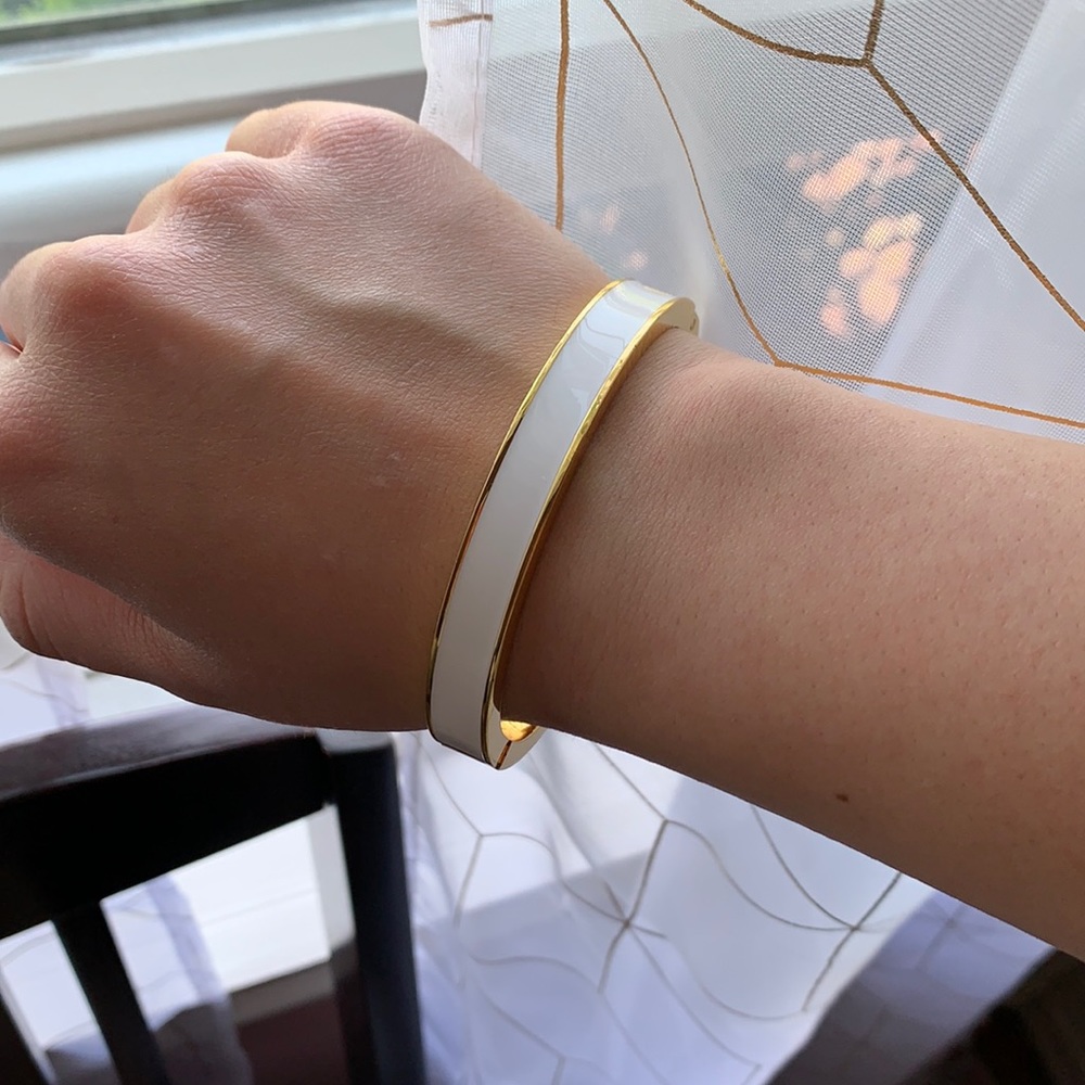 Talbots White Enamel Bangle